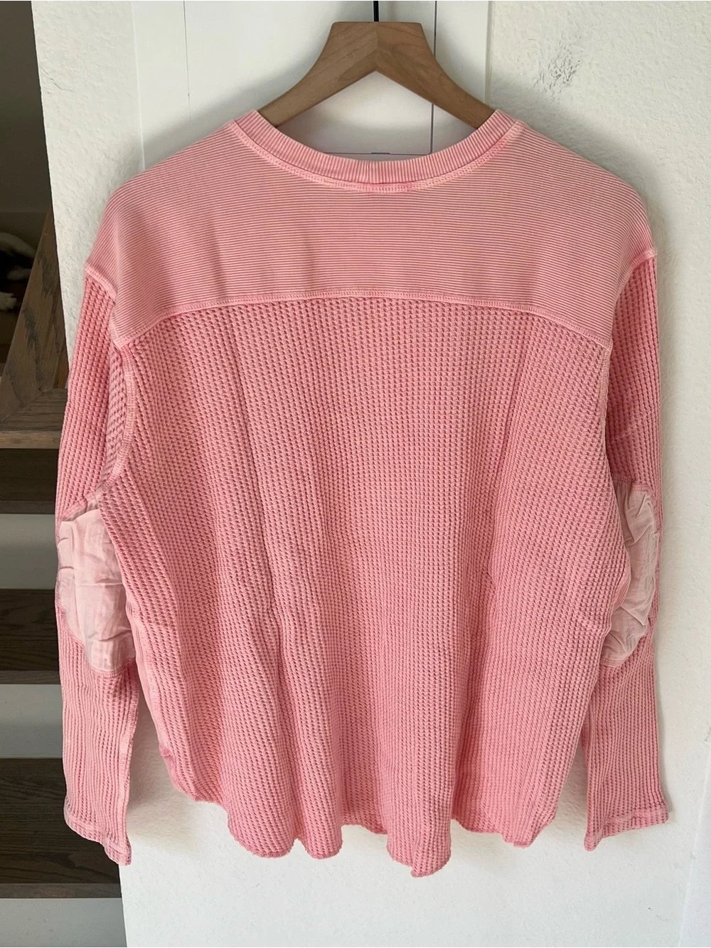 Free People FP One Blake Thermal in Blush Pink NWT